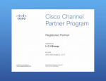 Сертификат партнера компании CISCO